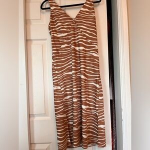 A New Day NWT Zebra Print midi dress